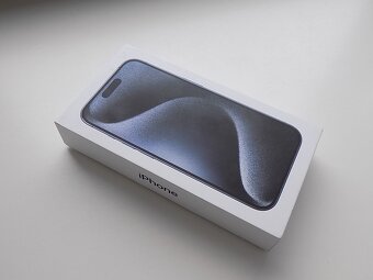 APPLE iPhone 15 Pro 128GB Modrý Titan - ZÁRUKA - NEPOUŽIT - 3