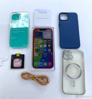 Prodám: KRÁSNÝ 🍏 Apple Iphone 13 128GB RED s příslušenstvím - 3