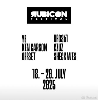 Rubicon Festival Ticket classic (3day s pojištěním) YE - 3
