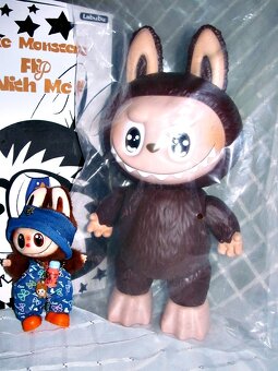 😸TM. HNĚDÁ LAFUFU STYL LABUBU,KLOUBOVÁ MAXI FIGURKA 38 cm - 3