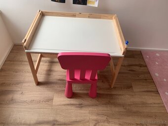 Dětský psací stůl Ikea Flisat se židličkou - 3