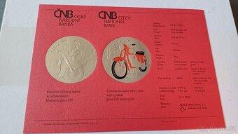 ČNB pamětní mince 500 Kč Motocykl Jawa 250 - 3