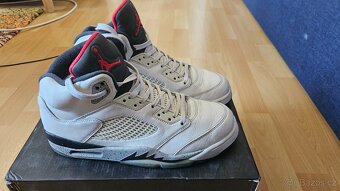 Nike Air Jordan 5 Retro White Cement velikost 44 - 3