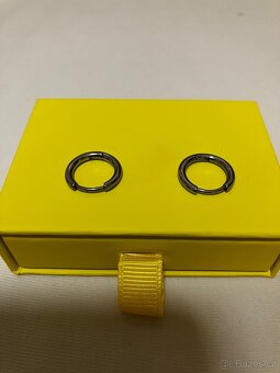 NOVÉ náušnice kruhy z titanu a chirurgické oceli - 4 ks - 3