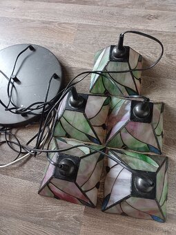 Tiffany lustr 5 ramen,není prasklin, - 3