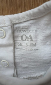 Set trička s výšivkou a šortek s madeirou, 3-6 měsíců - 3