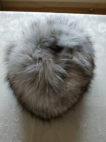 Čepice a límec stříbrná liska - 3