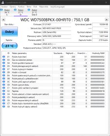 WD SCORPIO 750GB, 2,5", SATA/600, 7200RPM, 16MB, WD7500BPKX - 3
