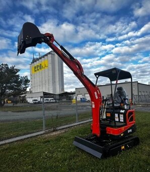 minibagr, motor Kubota, pásový bagr, bagřík, rypadlo - 3