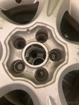 ALU kola 5x100 6Jx15H2 ET43 na Letních pneu 195/55 R15 - 3