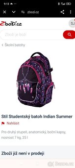 Studentský školní batoh Stil Indian sumer - 3