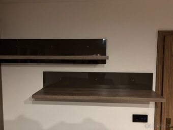 Obývací stěna dub fruffel (tmavá sonoma) + konferenční stůl - 3