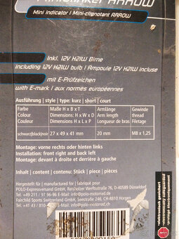 Miniblinkr Arrow, krátký, černý - 3