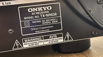 ONKYO TX-NR636 černá, AV receiver 7.1 - 3