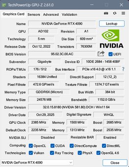 Gigabyte RTX 4090 - 3