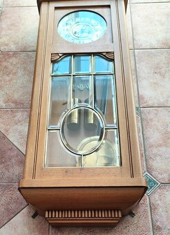 krásné zdobené secesní dvouzávažové hodiny - 3