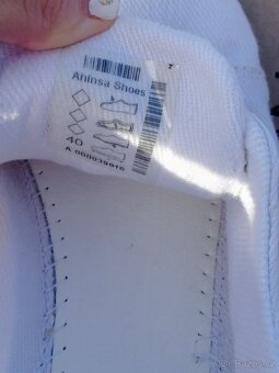 Ahinsa bílé tenisky - 3