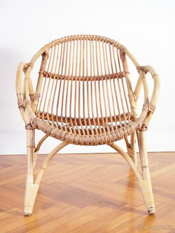 2 ks Retro ratanové křeslo Dětské ÚLUV - 3