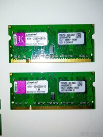 RAM do NTB 8GB, 2GB a 3x 1 GB - 3