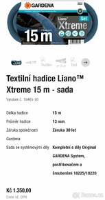 Textilní hadice Liano™ Xtreme 15 m - sada
- 3