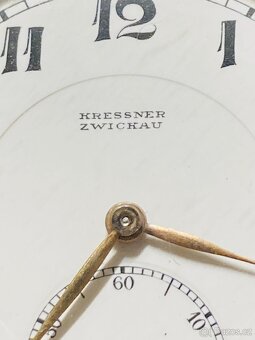 Zlaté 14-karátové tříplášťové hodinky od hodináře Kressnera - 3