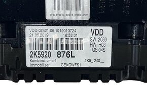 Budíky benzínové 2K5920876L VW Caddy 4 2K r.v. 2020 - 3