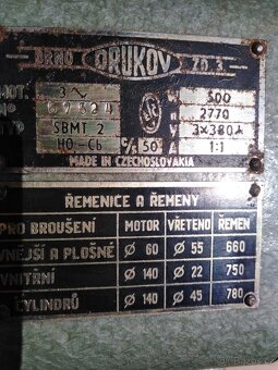 Suportová bruska SBMT 2. - 3