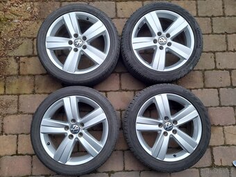 ALU kola,sada,model OAKLAND,originál VW,225/45 R17,5x112,TOP - 3