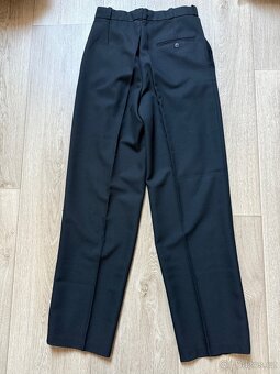 Pánské/Chlapecké černé společenské kalhoty 36/2 - 3