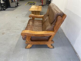 Sedací souprava z masivu - holandská výroba - dvoj sedák - 3