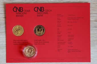 Zlatá obchodní mince český dukát s motivem sv. Václava 2024 - 3