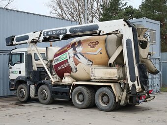 MAN TGA 32.400, 8X4, BETON MIX S DOPRAVNÍKEM 18 METRŮ, 7 CBM - 3