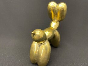 Socha bronz/mosaz Balloon Dog - velký - 3