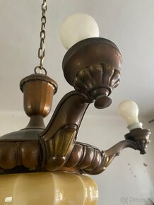 Antik starožitný retro lustr - 3