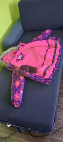 zimní lyžařská bunda fialovo růžová - 3