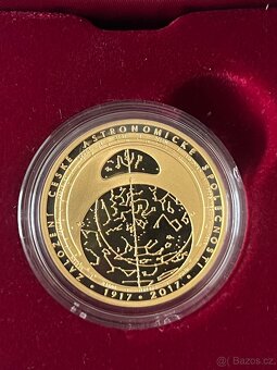 Zlato / zlatá mince Štefánikova hvězdárna proof - 3