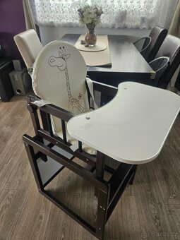 Dětská jídelní židlička KLUPS Anežka lll Safari Žirafa - 3