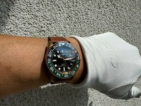 Hodinky MS Olive green GMT Bronze diver - 3