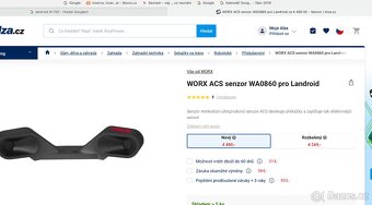 Prodám robotickou sekačku Worx Landroid M 700 + laserové oči - 3