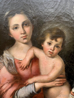 18. století. Italská škola. Madona s dítětem. Starý mistr. S - 3