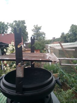 Přenosné ohniště s grilem, roštem - 3