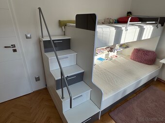 Dvoulůžková patrová postel do dětského pokoje - 3