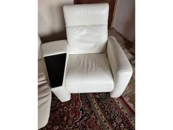 Kožená relaxační sedací souprava 2+1+1,3193 - 3