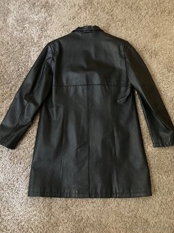 Dámský kožený kabát,plášť - 3