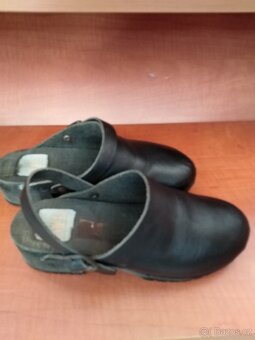 Kožené dřeváky ,velikost 37 - 3