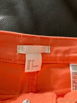 H&M světle oranžové kraťasy S - 3