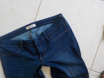 Hollister džiny vel 30 + tricko zdarma..pas 80+ elastan-žena - 3