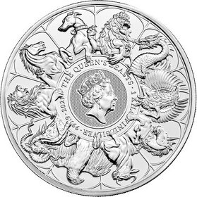 investiční stríbro - Queen's beasts Completer 1kg - 3
