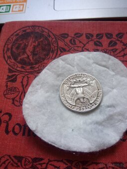 STŘÍBRNÝ AMERICKÝ 1/4 DOLLAR 1945 - 3