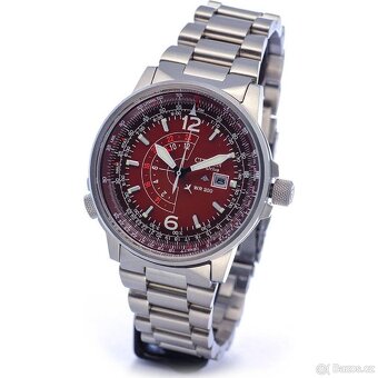 hodinky citizen nighthawk promaster dark red - 3